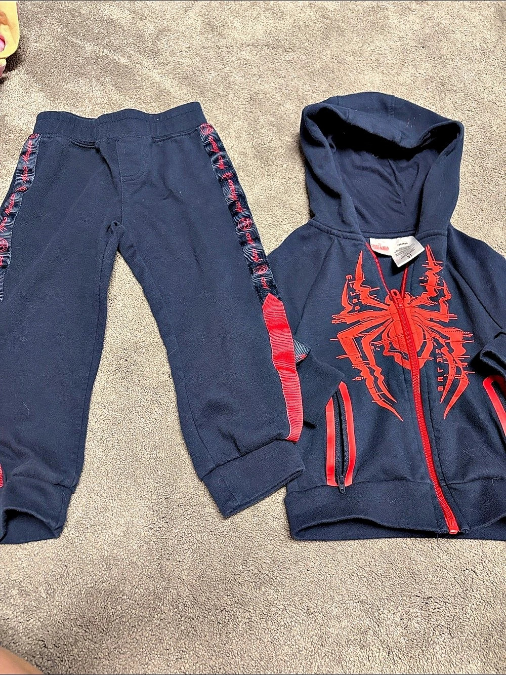 Marvel Graphic Hoodie Jogger Set Blue & Red